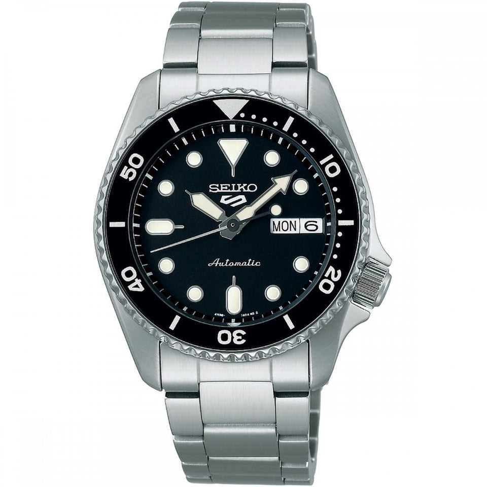 Seiko 5 Sports Men's SKX 'Midi' Black 38mm Automatic Watch