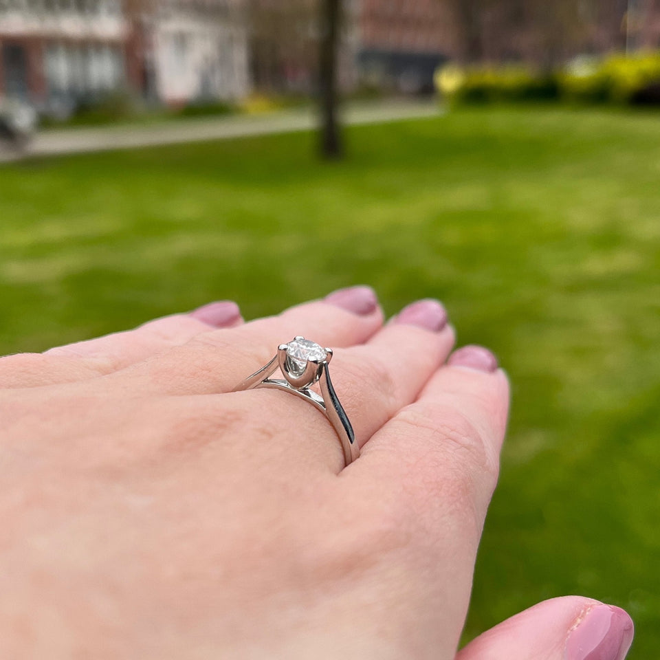 Francis & Gaye PRE-LOVED Platinum 0.70ct Diamond Solitaire Ring