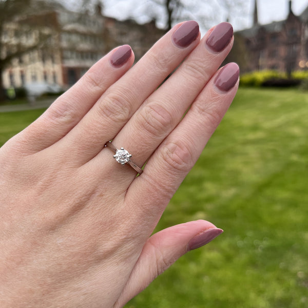 Francis & Gaye PRE-LOVED Platinum 0.70ct Diamond Solitaire Ring