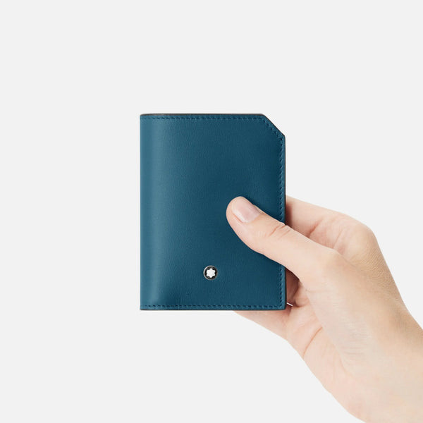 Montblanc Meisterstück Blue Soft Leather Mini 4-Card Wallet