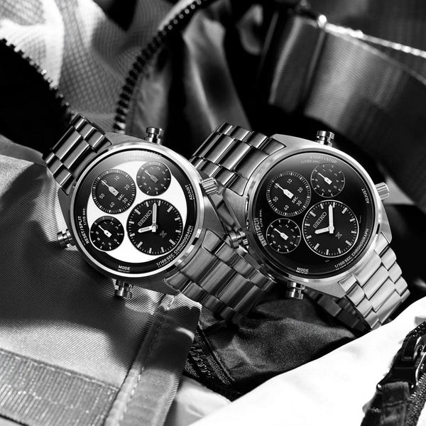 Seiko Prospex ‘Panda’ 1/100th Second Speedtimer Solar Chronograph Watch