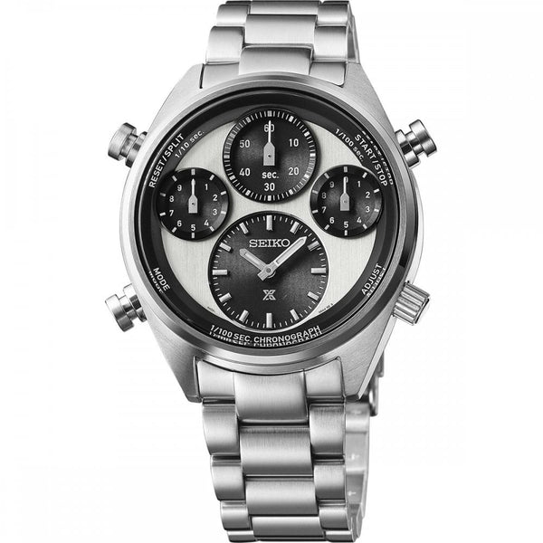 Seiko Prospex ‘Panda’ 1/100th Second Speedtimer Solar Chronograph Watch