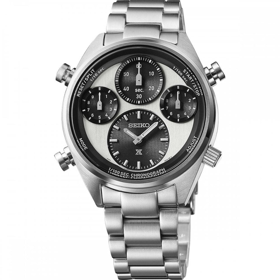 Seiko Prospex ‘Panda’ 1/100th Second Speedtimer Solar Chronograph Watch