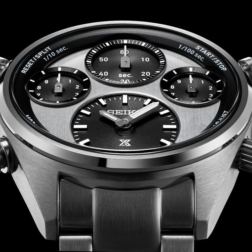 Seiko Prospex ‘Panda’ 1/100th Second Speedtimer Solar Chronograph Watch