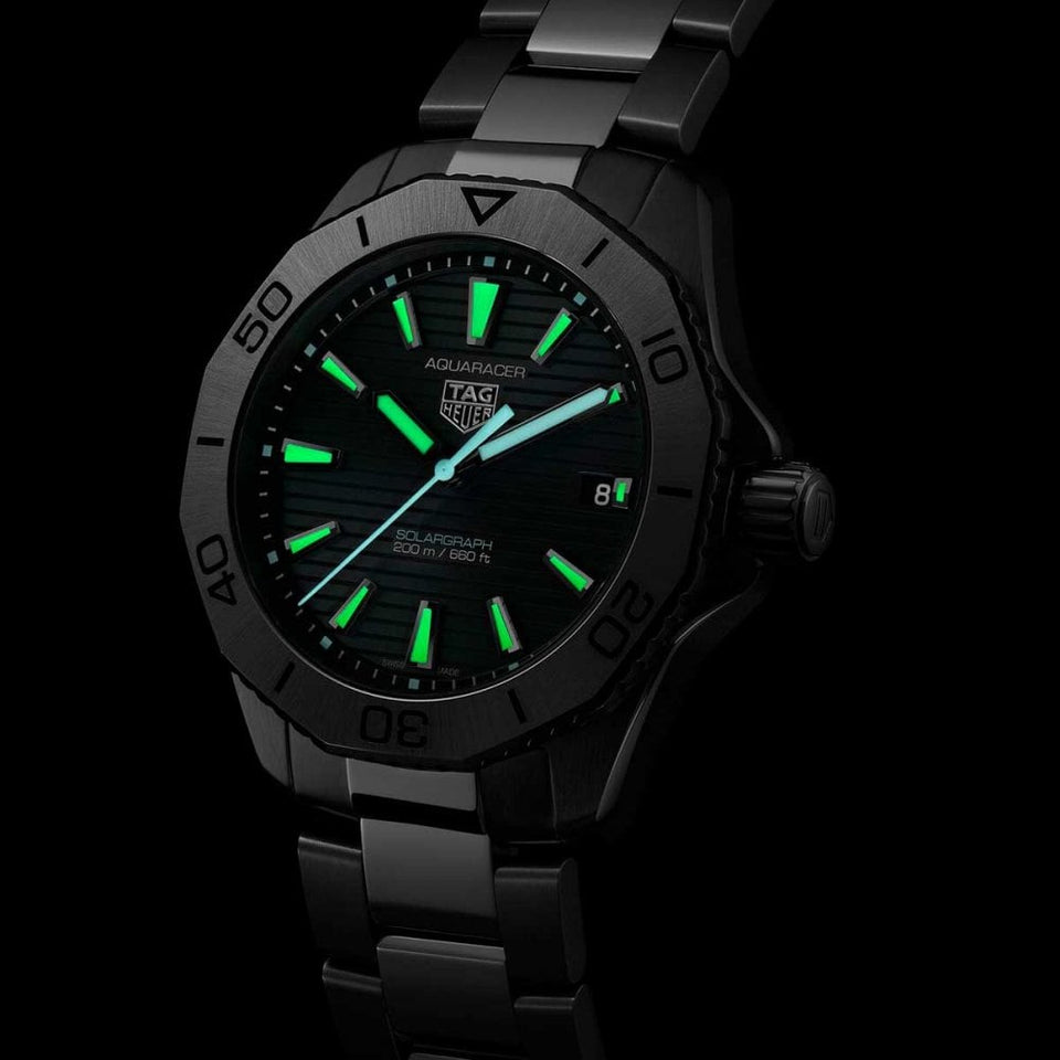 TAG Heuer Men's Aquaracer Professional 200 Solargraph 40mm Watch