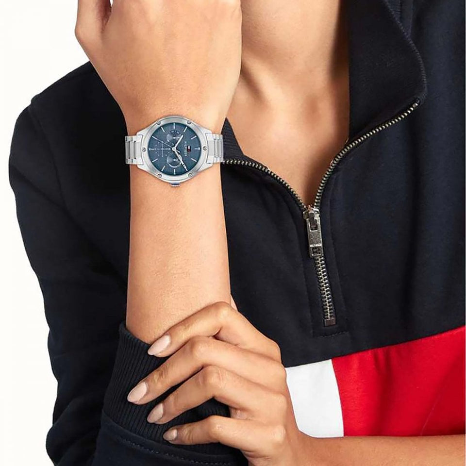 Tommy Hilfiger Ladies Lexi 41mm Blue Dial Bracelet Watch