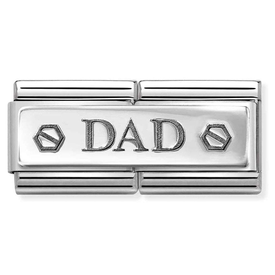 Nomination CLASSIC Silvershine Double Dad Charm