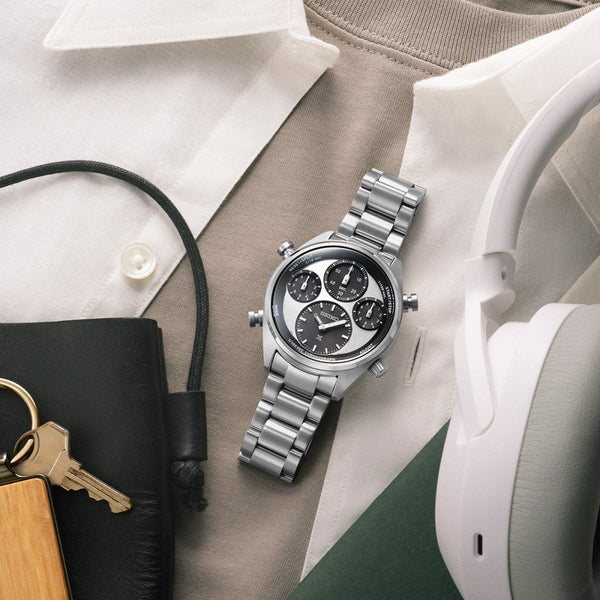 Seiko Prospex ‘Panda’ 1/100th Second Speedtimer Solar Chronograph Watch