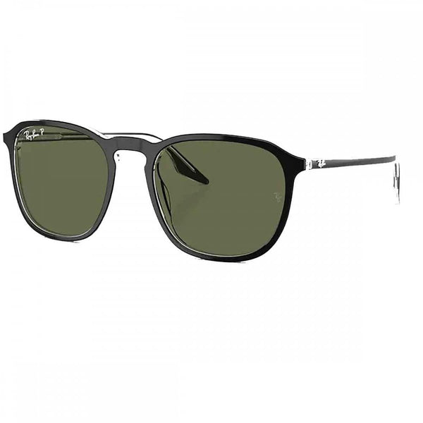 Ray-Ban RB2203 Polished Black On Transparent With Classic Green Lenses