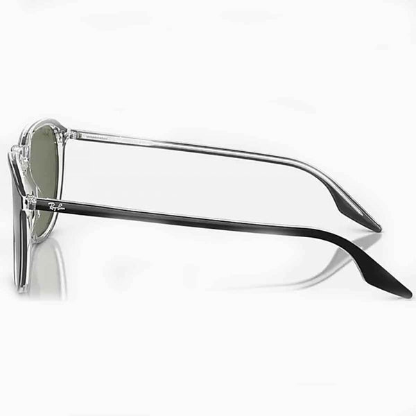 Ray-Ban RB2203 Polished Black On Transparent With Classic Green Lenses