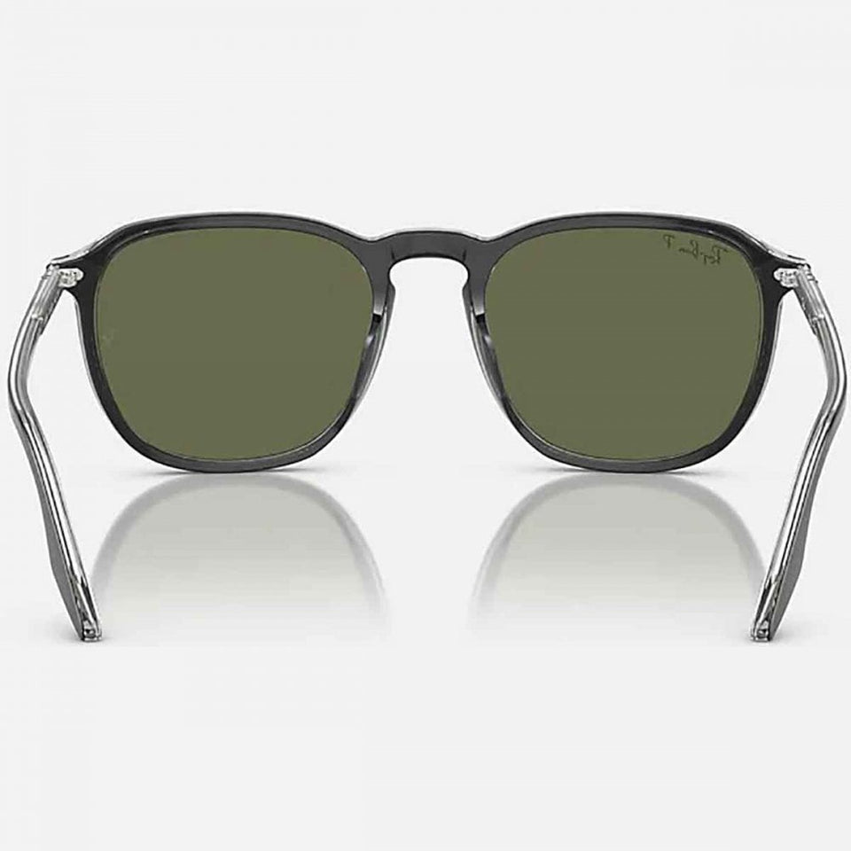 Ray-Ban RB2203 Polished Black On Transparent With Classic Green Lenses