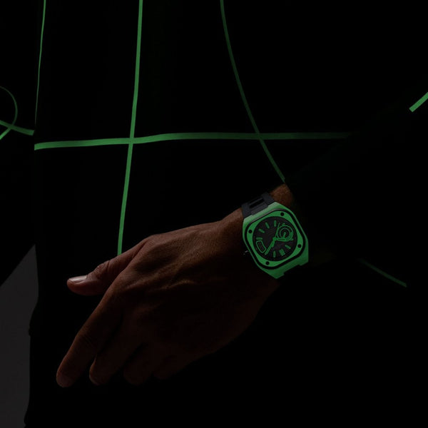 Bell & Ross BR-X5 GREEN LUM Limited Edition Watch (XXX/500)