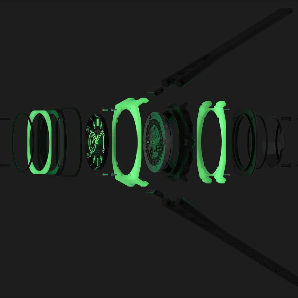 Bell & Ross BR-X5 GREEN LUM Limited Edition Watch (XXX/500)