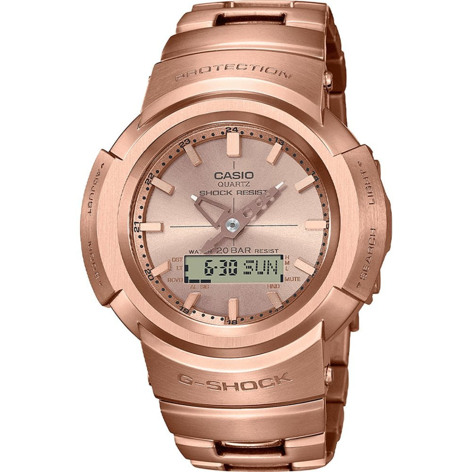 Casio G-Shock Men's FULL METAL Rose Gold Radio-Controlled Watch