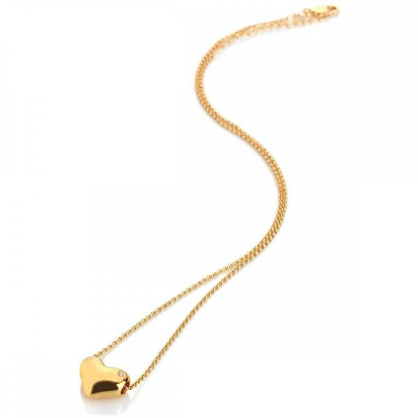 Hot Diamonds Golden Edit Desire Gold Plated Heart Necklace