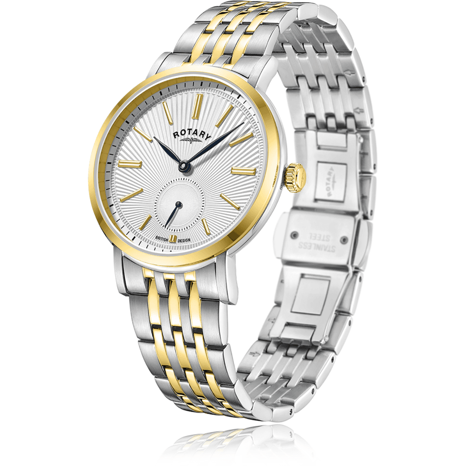 Rotary Men's Dress 37mm Silver Dial Quartz Watch