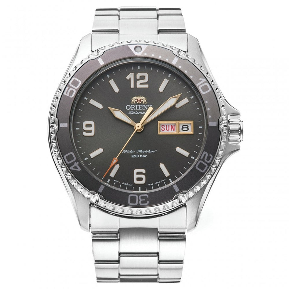 Orient Men's Mako 2023 Mechanical 42mm Grey Dial Stainless Steel Watch