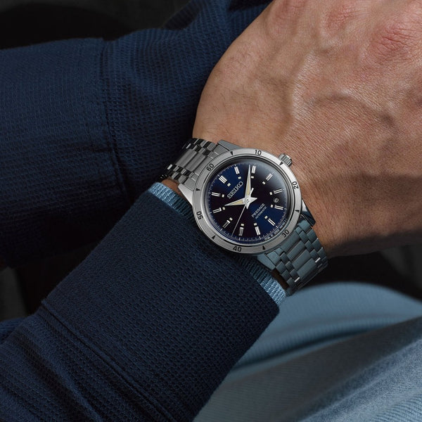 Seiko Presage Style 60's 40mm 'Elegant Yet Rugged' In Navy Watch