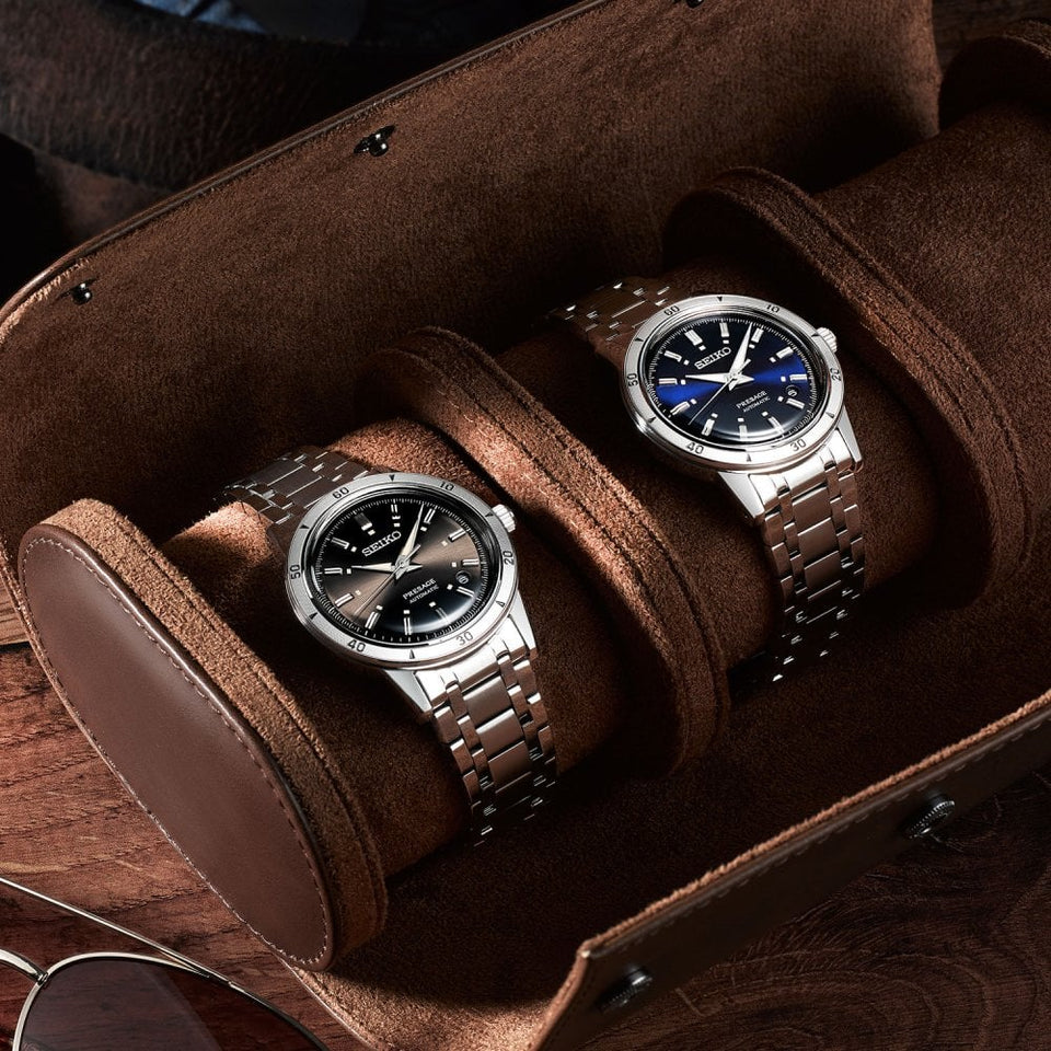 Seiko Presage Style 60's 40mm 'Elegant Yet Rugged' In Navy Watch