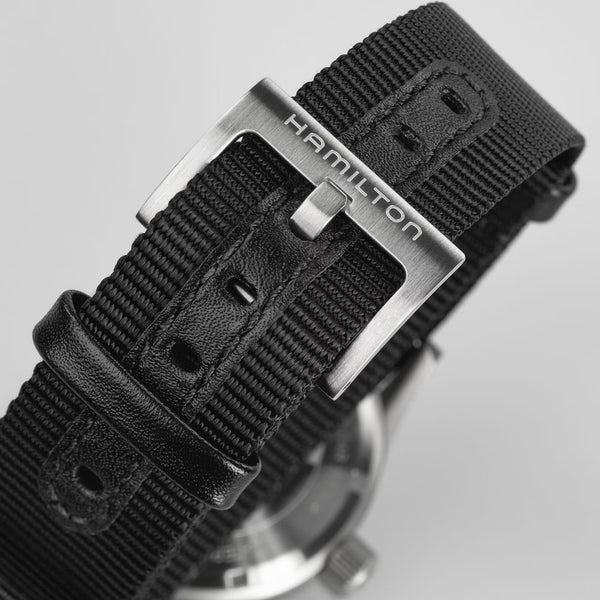 Hamilton Gent's 38mm Khaki Field Mechanical Black NATO Watch