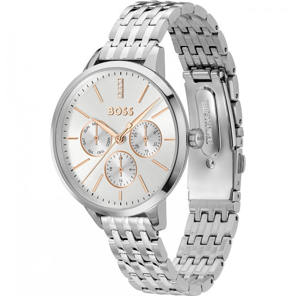 BOSS Ladies SYMPHONY 38mm White Dial Bracelet Watch