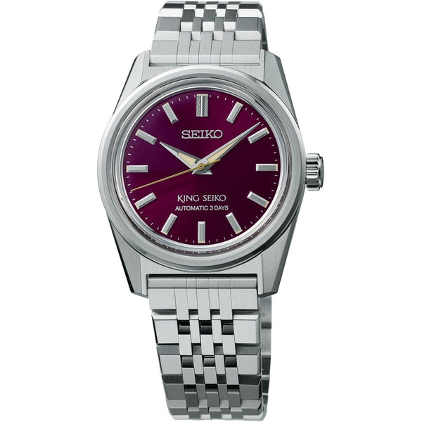 King Seiko Men's KSK 6R 'Preppy Burgundy' 36mm Automatic Watch