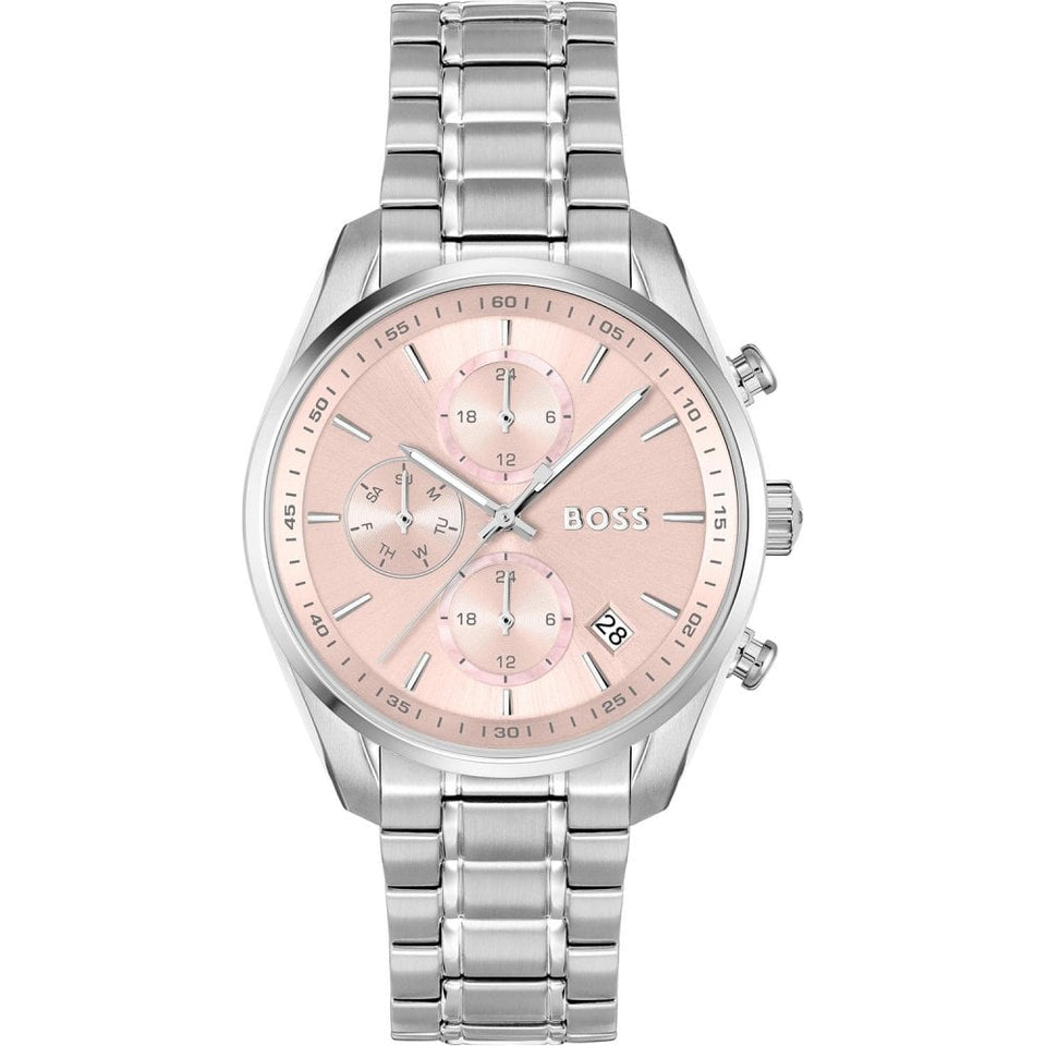 BOSS Ladies GRAND TOUR 38mm Pink Dial Watch