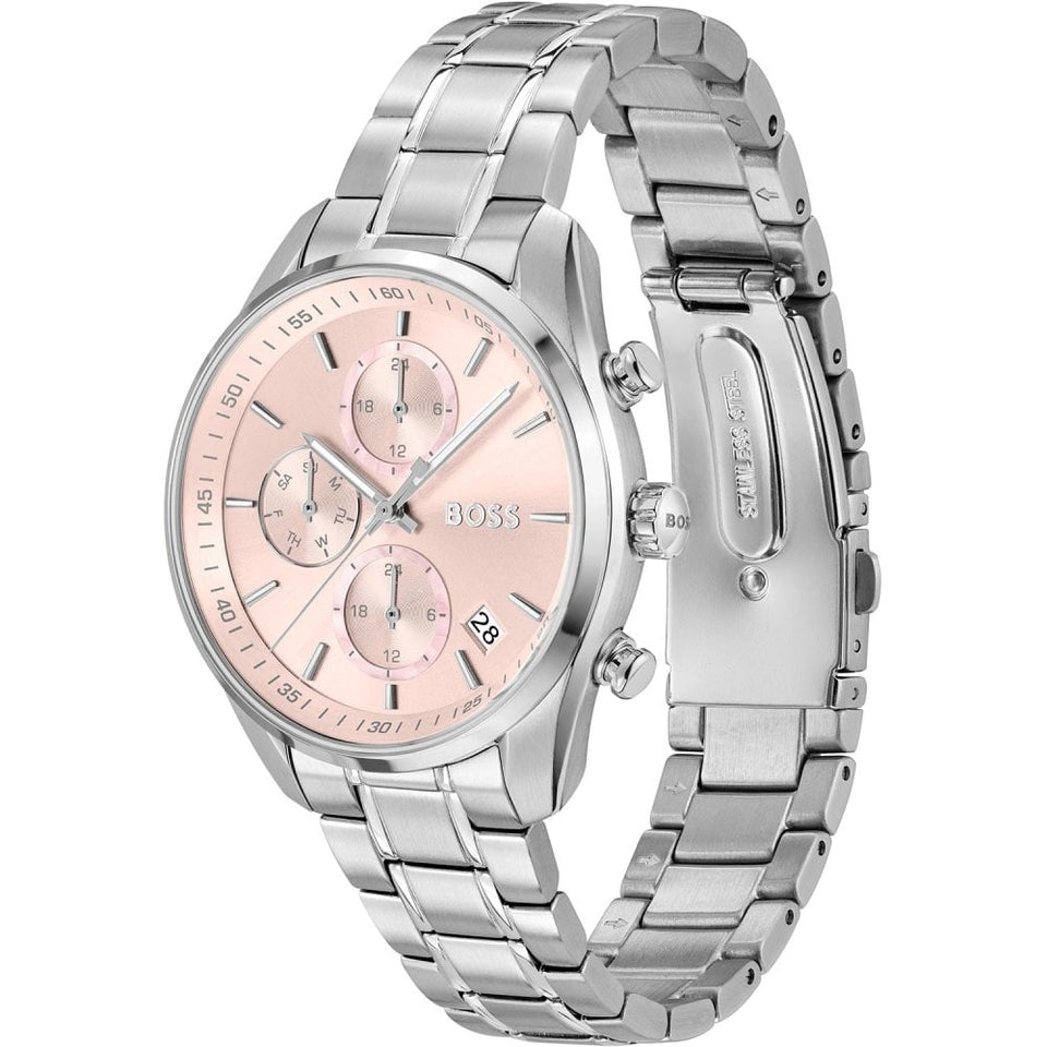 BOSS Ladies GRAND TOUR 38mm Pink Dial Watch