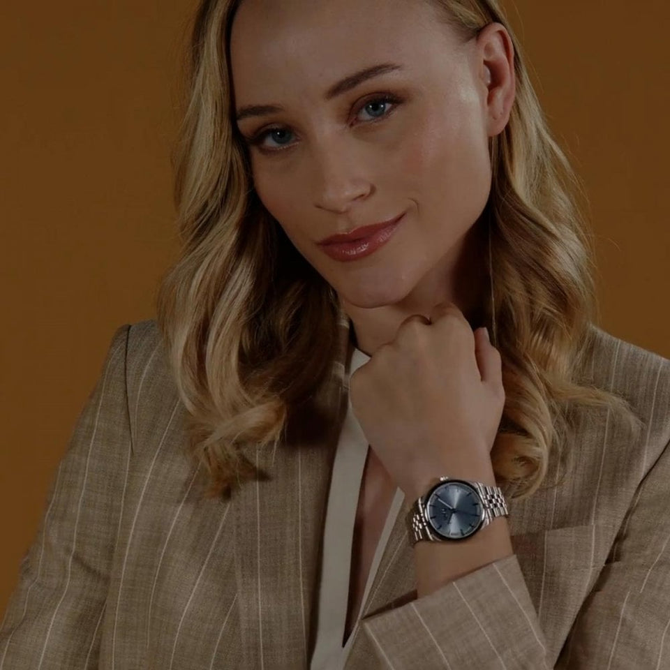 BOSS Ladies GRACEFUL 36mm Blue Dial Bracelet Watch