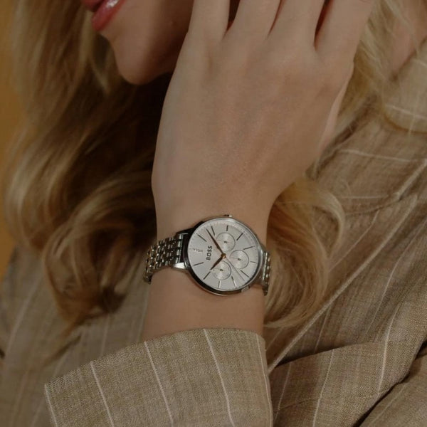 BOSS Ladies SYMPHONY 38mm White Dial Bracelet Watch