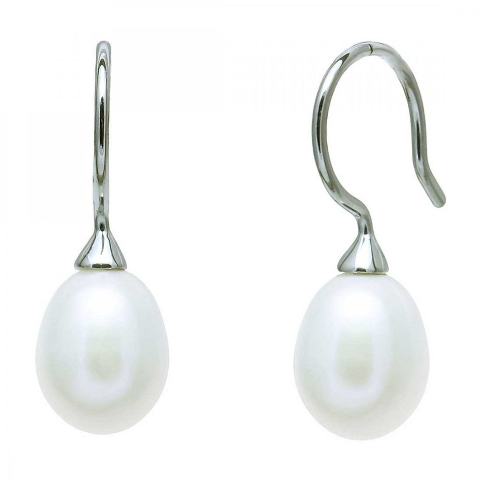 Francis & Gaye Sterling Silver Cultured River Pearl Earring Drops