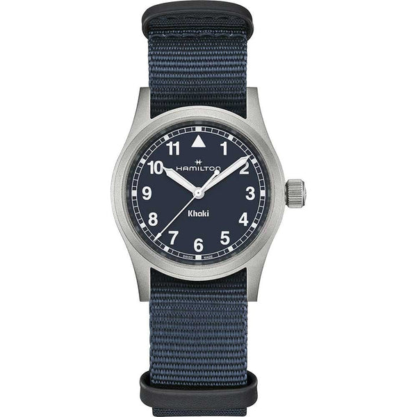 Hamilton Ladies Khaki Field Quartz 33mm Blue NATO Watch
