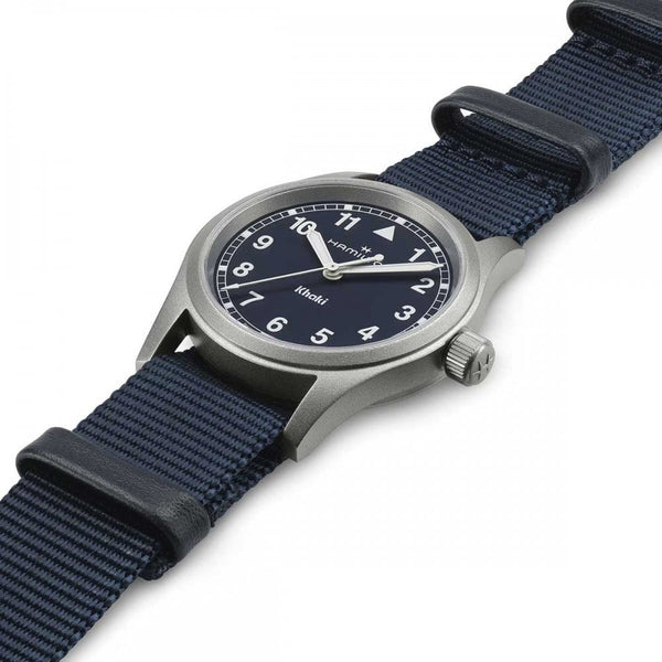 Hamilton Ladies Khaki Field Quartz 33mm Blue NATO Watch