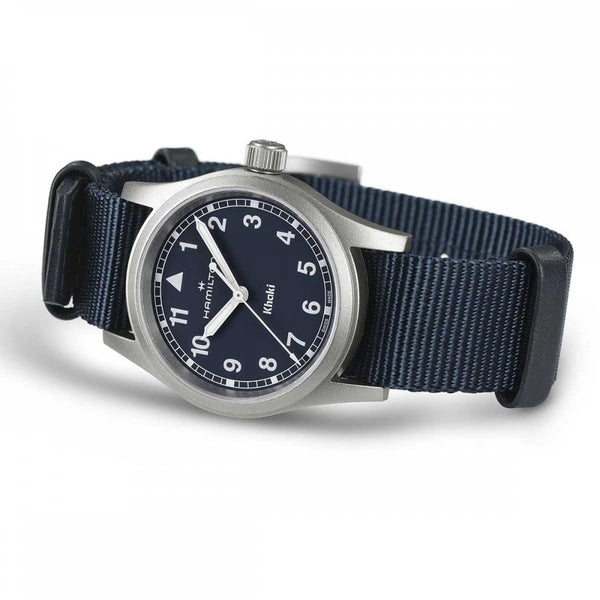 Hamilton Ladies Khaki Field Quartz 33mm Blue NATO Watch