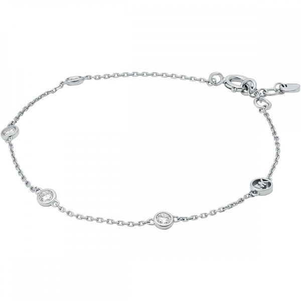Michael Kors Ladies Premium Stone Set Sterling Silver Bracelet