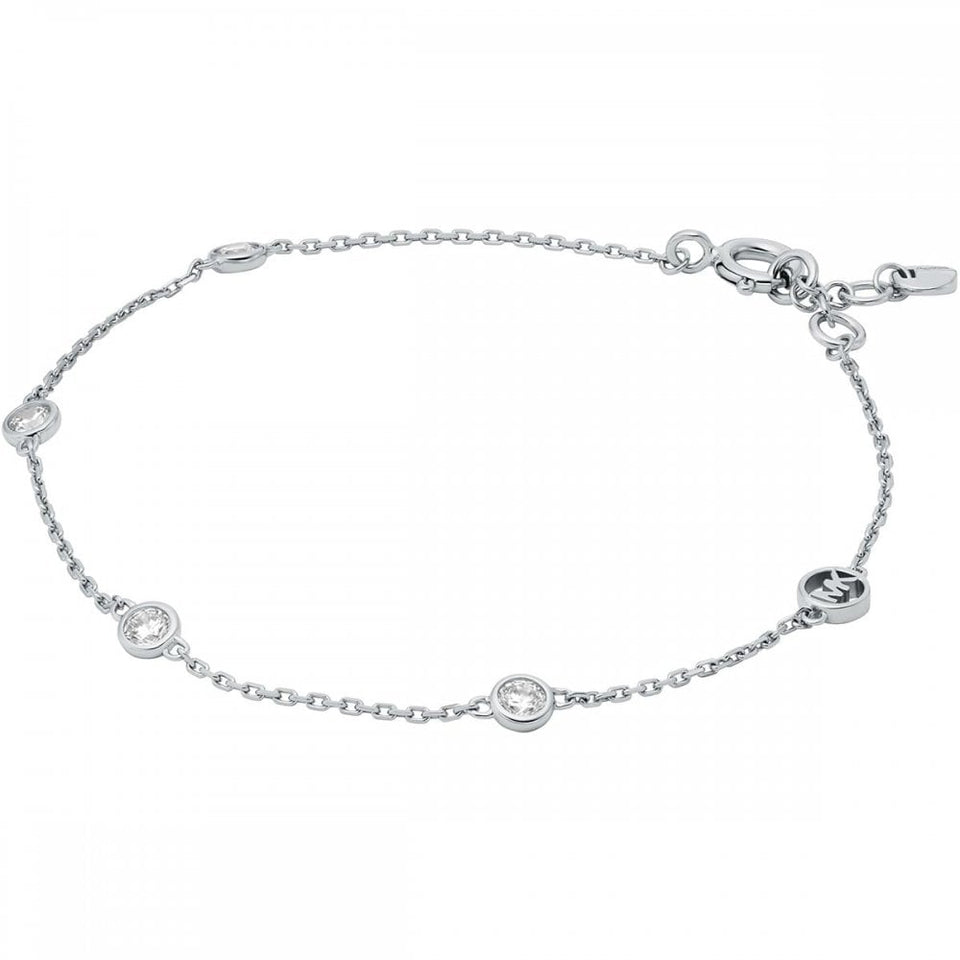 Michael Kors Ladies Premium Stone Set Sterling Silver Bracelet