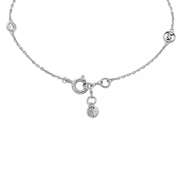 Michael Kors Ladies Premium Stone Set Sterling Silver Bracelet