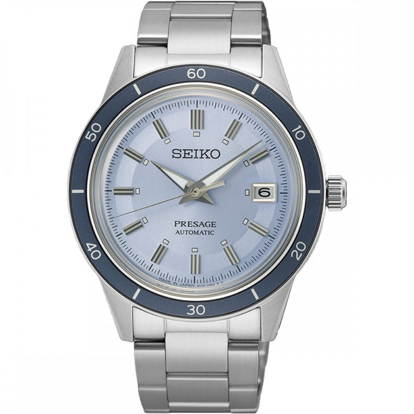 Seiko Presage Men's Style 60s European Exclusive ‘Retro Blue’ Automatic Watch