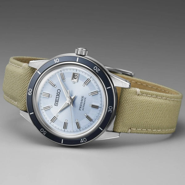 Seiko Presage Men's Style 60s European Exclusive ‘Retro Blue’ Automatic Watch