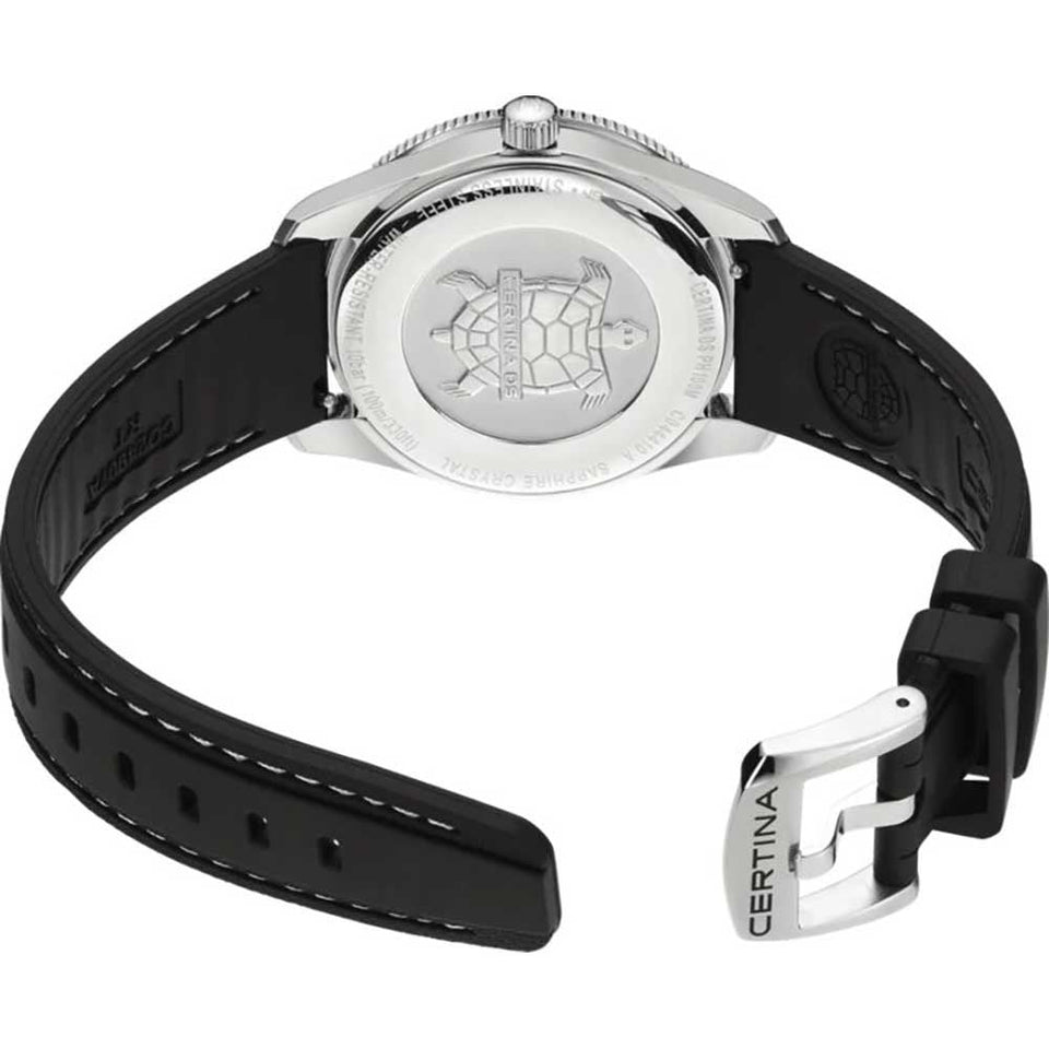 Certina Men's Quartz DS PH100M Black Rubber Strap Watch