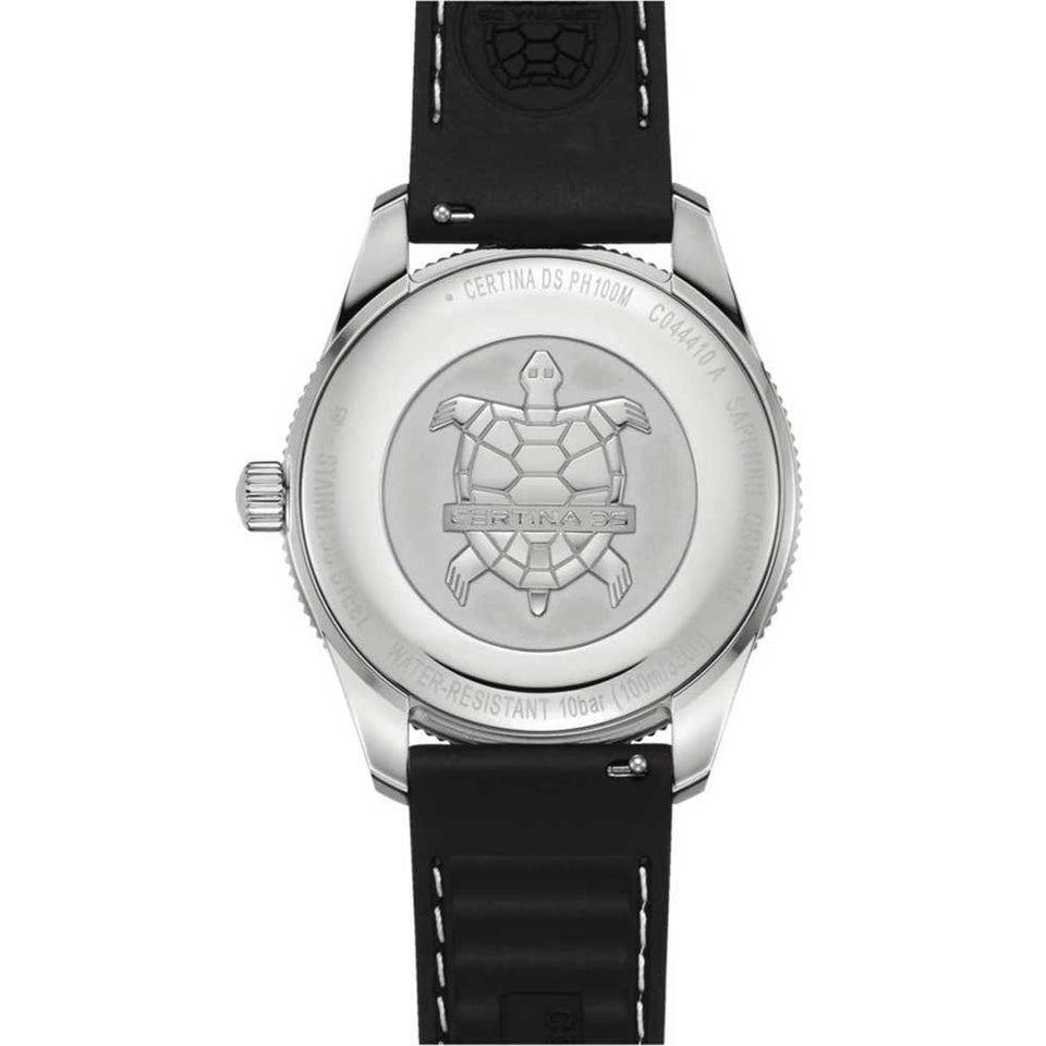 Certina Men's Quartz DS PH100M Black Rubber Strap Watch