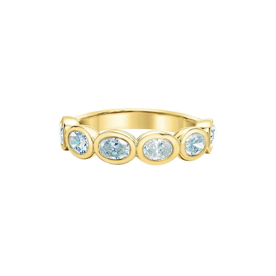 Francis & Gaye Ladies 18ct Laboratory Created Diamond Rub Set Eternity Ring