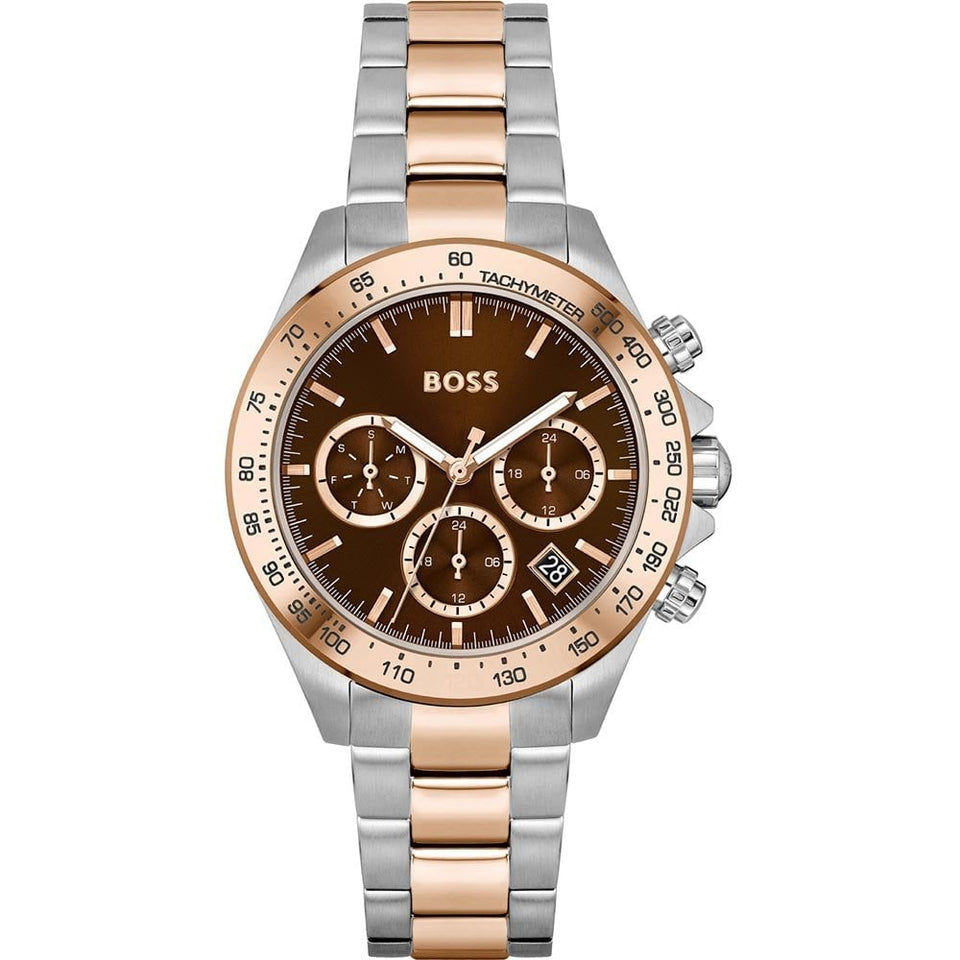 BOSS Ladies NOVIA SPORT Rose Two Tone Chronograph Watch