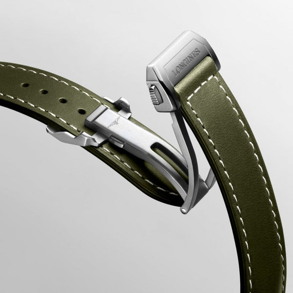 Longines Men's Green 42mm Spirit Flyback Automatic Watch