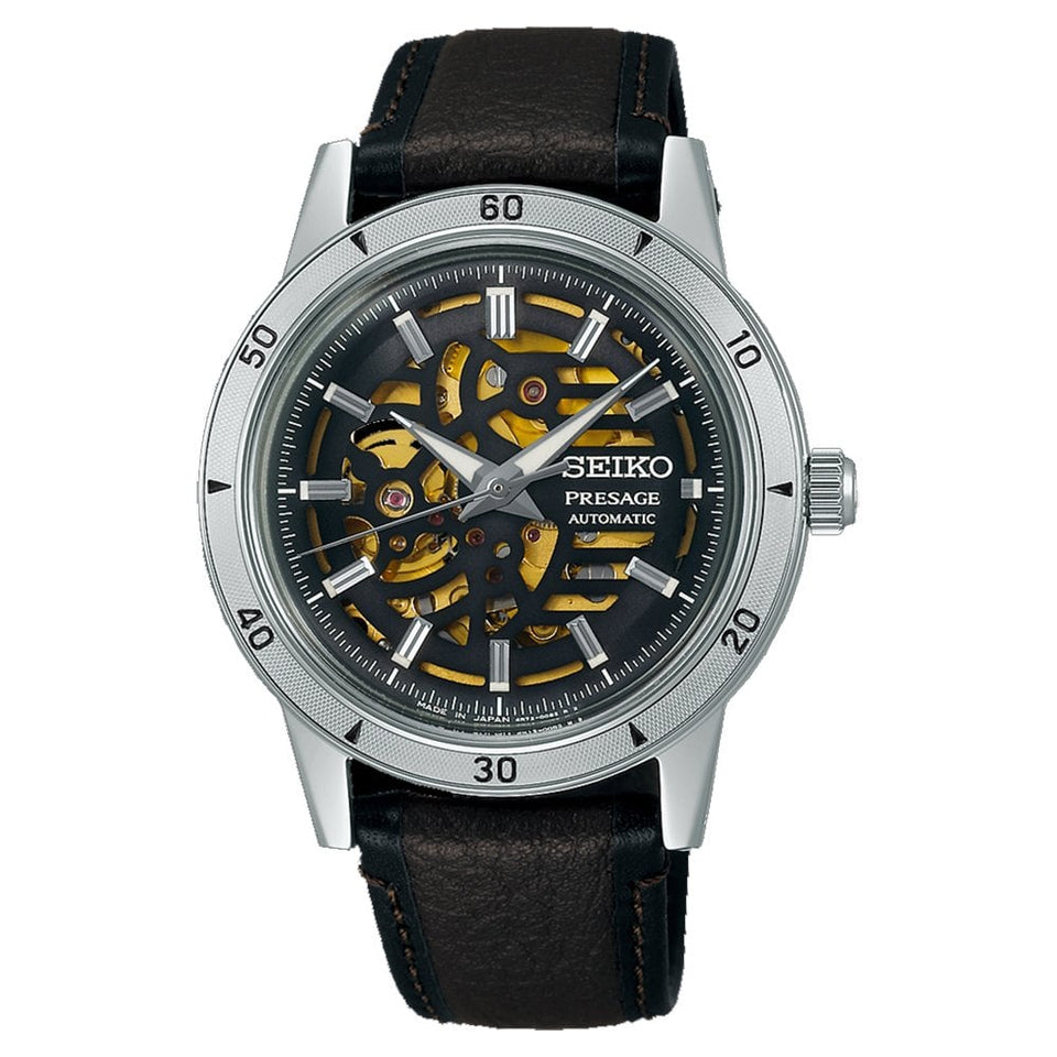 Seiko Presage Men's Style 60s 'Elegant Yet Rugged' Biker Style Watch