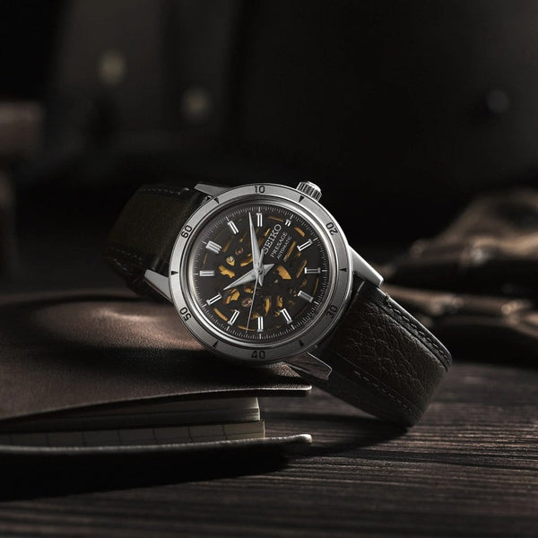 Seiko Presage Men's Style 60s 'Elegant Yet Rugged' Biker Style Watch