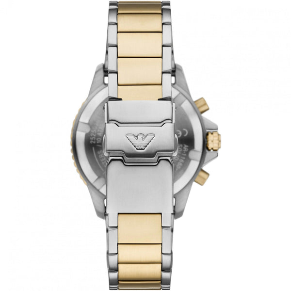 Emporio Armani Men's World Explorer 43mm Two Tone Chronograph Watch
