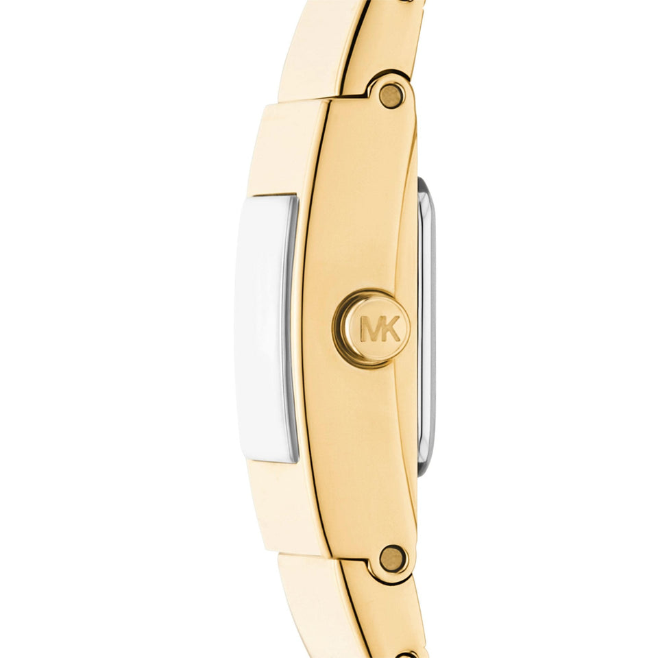Michael Kors Ladies Darrington Gold Plated Square Dial Watch