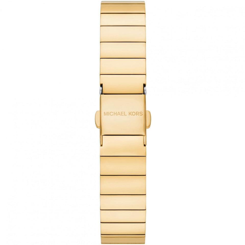 Michael Kors Ladies Darrington Gold Plated Square Dial Watch