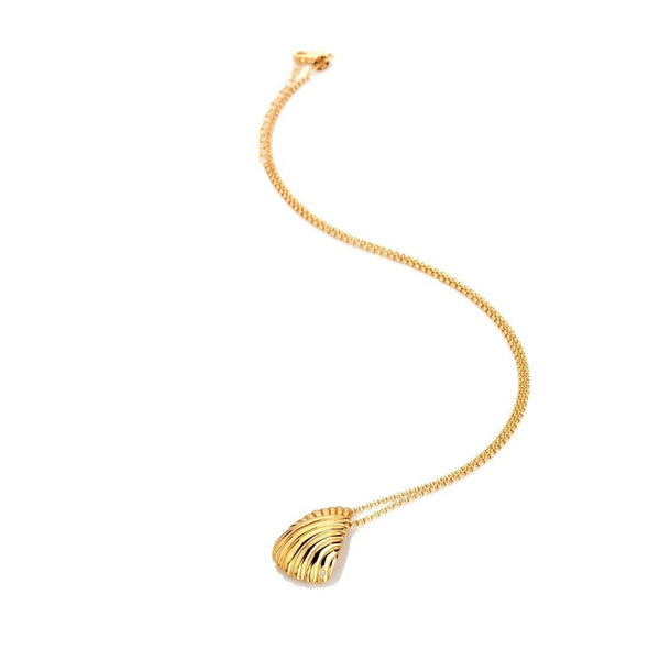 Hot Diamonds Paris 18ct Gold Plated Shell Necklace